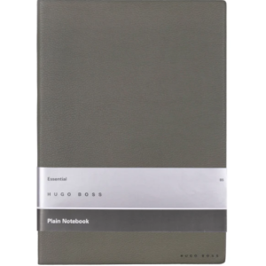 Hugo Boss Khaki Plain Notebook Essential A5 Vegan Leather Cover 160 Pages (80m/m2) 148 x 210mm Pagemark